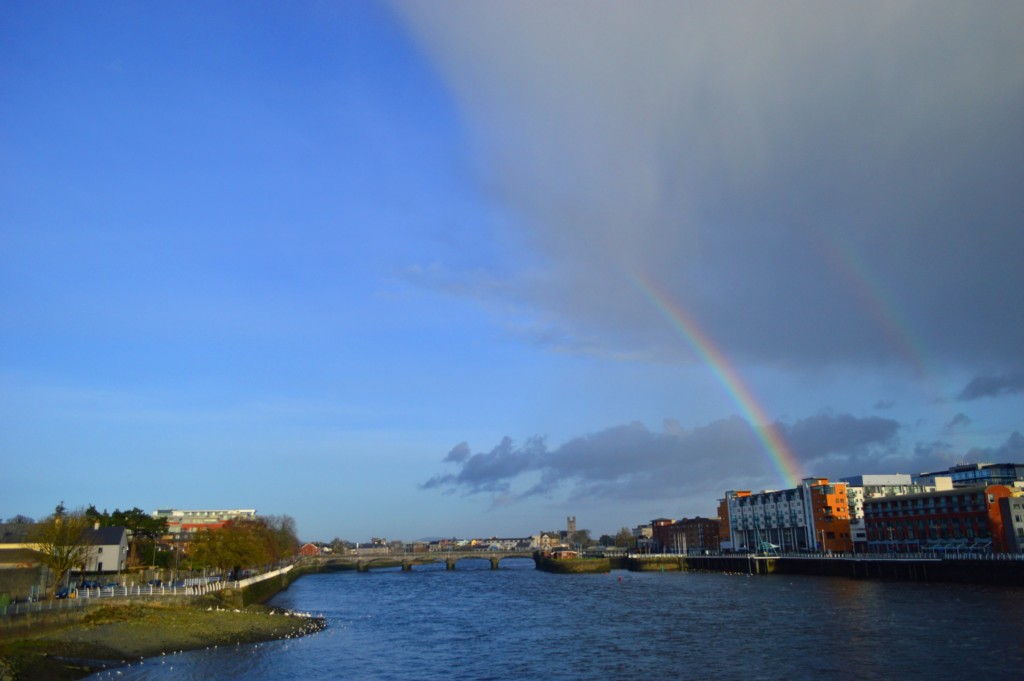 Double rainbow above the Shannon